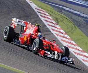 пазл Фернандо Алонсо - Ferrari - Бахрейн 2010